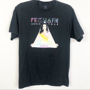 KATY PERRY Prismatic World Tour 2014 Black Short Sleeve Tee Unisex Size Medium